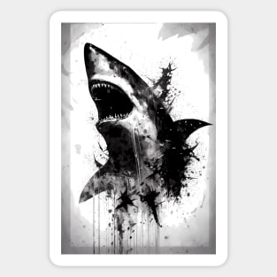 Great White Shark Portrait Sticker